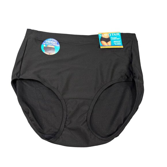 Vanity Fair Other - Vanity Fair Women's Size Large 7 Panty Brief Beyond Comfort Black New With Tags